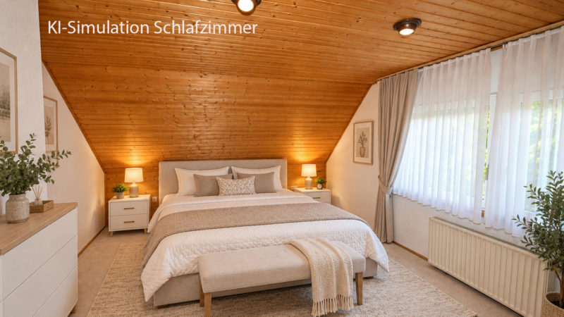 KI-Simulation Schlafzimmer